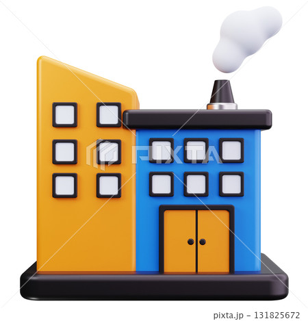 Manufacturing Factory Building 131825672
