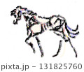 年賀状 アート 基本 2026年 令和8年 馬 午年  131825760