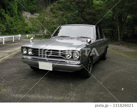秋のレトロカー写真 秋のレトロカー写真 131826021