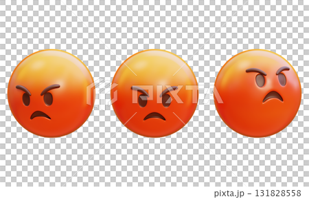 angry expression Emoji 3D Icon angry expression Emoji 3D Icon 131828558