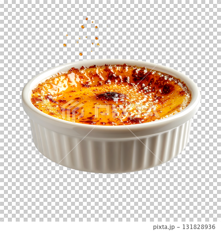 クリームブリュレ｜背景なし・透過PNG 131828936
