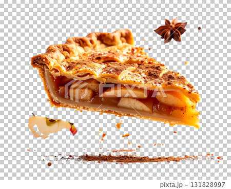 香ばしく焼き上げたアップルパイ 131828997