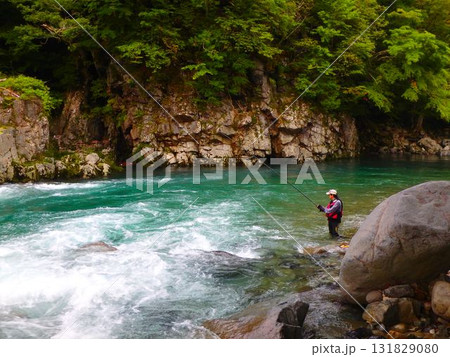 飛騨小坂川～自然と一体になる渓流釣りの風景 131829080