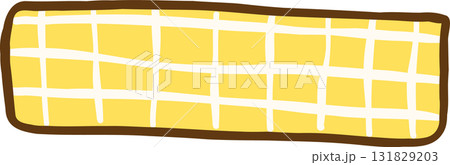 Yellow Gift Box cartoon hand drawn 131829203