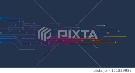 Circuit board texture with communication technology concept. Creative vector illustration Circuit board texture with communication technology concept. Creative vector illustration 131829985
