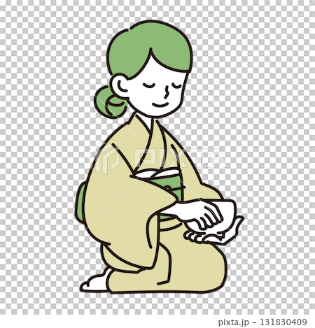 品茶的女人 131830409