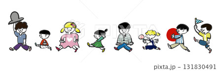 子供たちの行列　 131830491