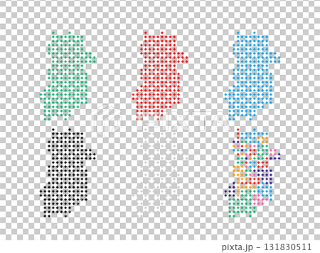 Pixel art map_Nara prefecture_Square dot-05 131830511