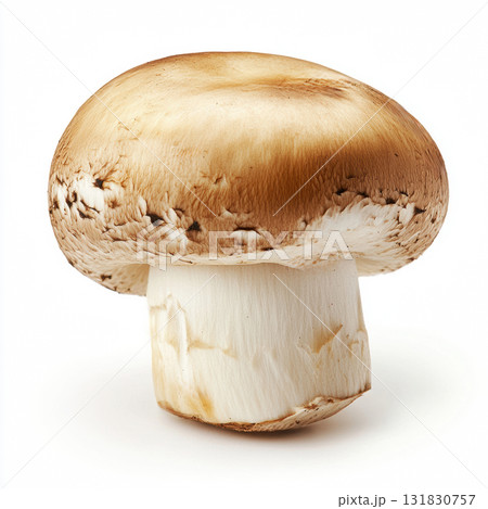 Fresh a small brown Lingzhi Mushroom vegetable isolated on white background 131830757