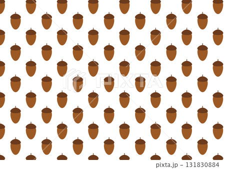 可愛らしいどんぐりのパターン背景 可愛らしいどんぐりのパターン背景 131830884