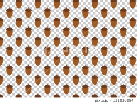 可愛らしいどんぐりのパターン背景 可愛らしいどんぐりのパターン背景 131830884
