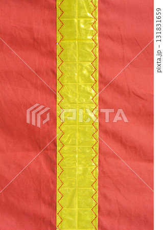Red Fabric with Reflective Stripe 131831659