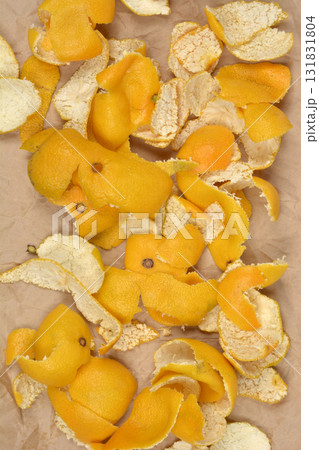 Scattered Mandarin Peels Scattered Mandarin Peels 131831804