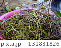 Freshly Harvested Sweet Potato Stems in a Basket, A Popular Korean Side Dish 131831826