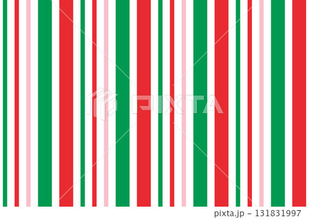 Candy cane diagonal green peppermint and red stripes background, bg, winter holiday simple line wrapping paper texture. Repeating decoration wallpaper. 131831997