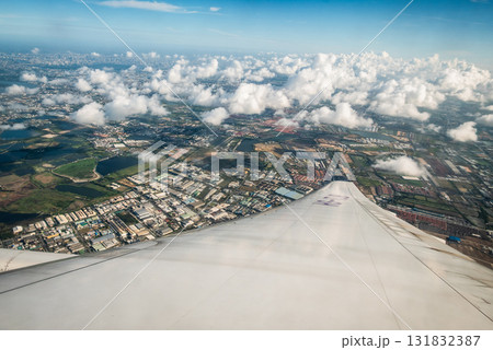 Aerial view of urban landscape cityscape travel clear sky high angle scenic beauty 131832387