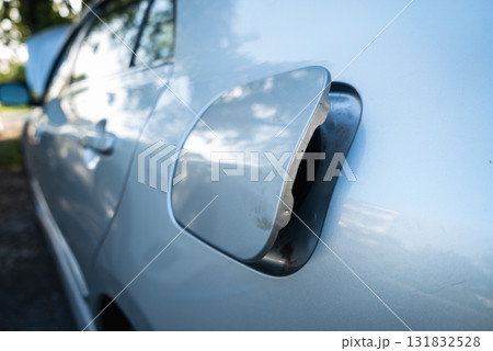 Car fueling station maintenance urban area vehicle daytime side view efficiency concept Car fueling station maintenance urban area vehicle daytime side view efficiency concept 131832528