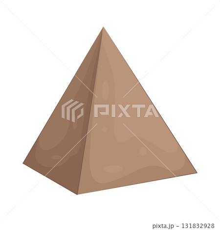 Illustration of Origami pyramid Illustration of Origami pyramid 131832928