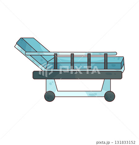 illustration of Hospital Bed illustration of Hospital Bed 131833152