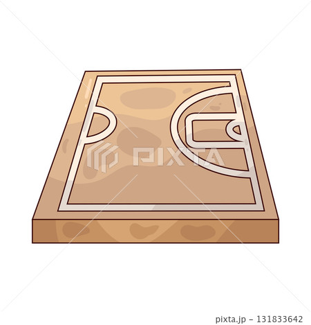 illustration of Basketball Court 131833642