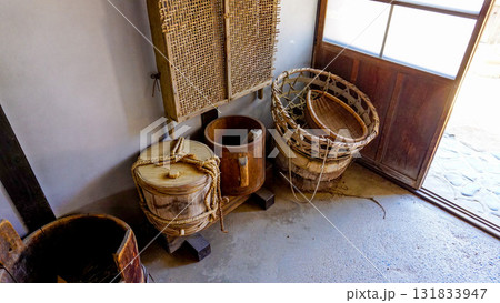 日本の古い漁師村の風景 131833947