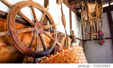 日本の古い漁師村の風景 131833954