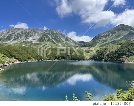 初夏のみくりが池に映る立山連峰 初夏のみくりが池に映る立山連峰 131834007