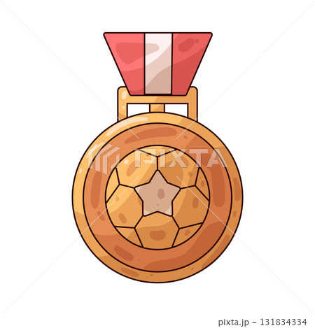 illustration of Soccer Medal 131834334