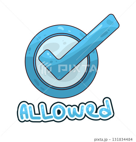 illustration of Allowed illustration of Allowed 131834484