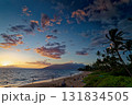 マウイ島のビーチで見る夕焼け マウイ島のビーチで見る夕焼け 131834505