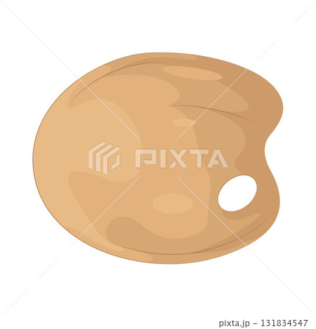 Illustration of paint palette  131834547