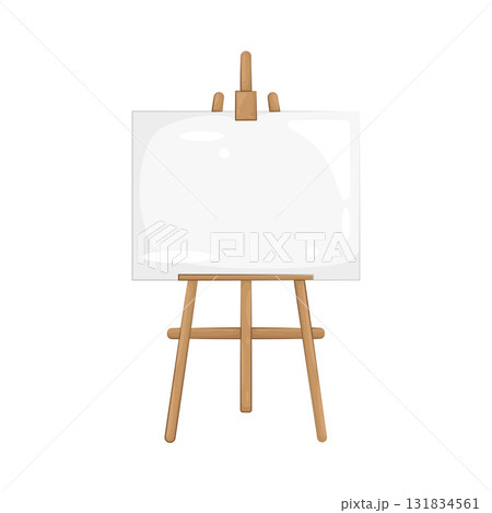 Illustration of easel Illustration of easel 131834561