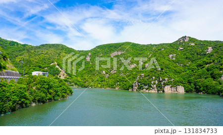 小豆島の美しい吉田ダム 131834733