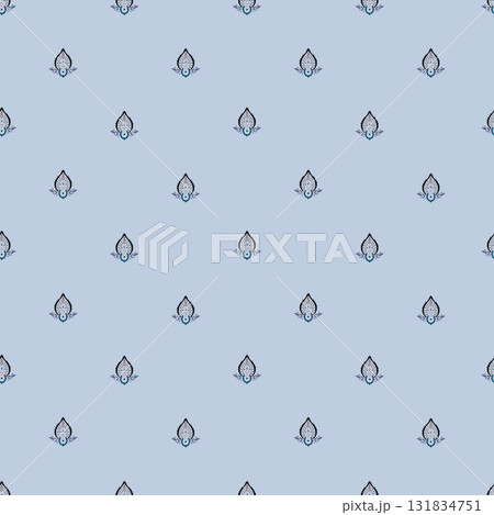 Light Blue Petite Floral Motif Light Blue Petite Floral Motif 131834751