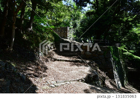 浜田城112 出丸から望む二の丸石垣 浜田城112 出丸から望む二の丸石垣 131835063