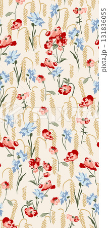 Assorted Handpainted Floral And Nature Patterned Decorative Paper Collection 131836055