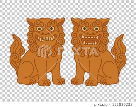 簡單的風獅爺插圖 131836222