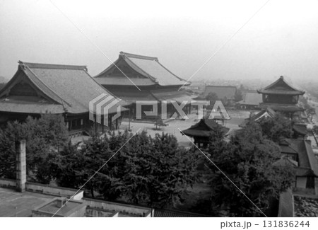 古写真 1956年 京都 東本願寺のパノラマ 古写真 1956年 京都 東本願寺のパノラマ 131836244