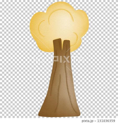 Tree plant hand drawn illustration Tree plant hand drawn illustration 131836359