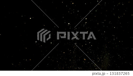 Detailed wave of airborne clay dust swirling in chaotic motion, captured in freeze motion. Dramatic natural explosion of earthy particles on black background. Detailed wave of airborne clay dust swirling in chaotic motion, captured in freeze motion. Dramatic natural explosion of earthy particles on black background. 131837265