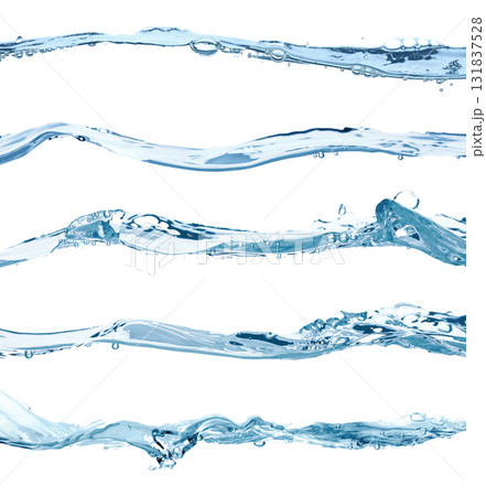 Set of transparent water waves isolated on transparent background Set of transparent water waves isolated on transparent background 131837528