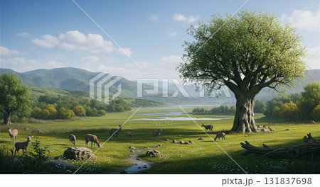 自然の楽園風景 自然の楽園風景 131837698