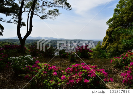 七尾城031 本丸から望む益田市街 七尾城031 本丸から望む益田市街 131837958