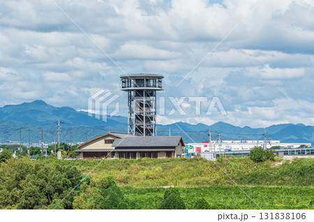 淀川三川合流域さくらであい館展望塔 京都府八幡市 淀川三川合流域さくらであい館展望塔 京都府八幡市 131838106