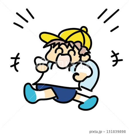 走るシリーズ・小学生男の子2 131839898