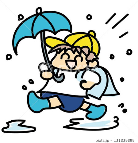 走るシリーズ・小学生男の子3 131839899