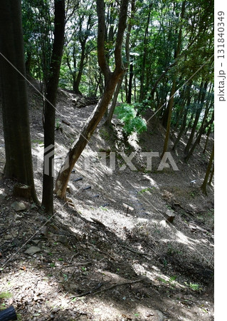 七尾城073 曲輪内、土塁 131840349