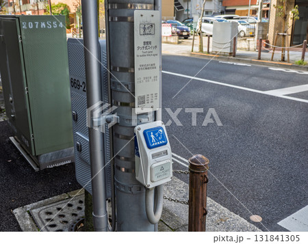 視覚障害者用音響式信号機のスイッチ 131841305
