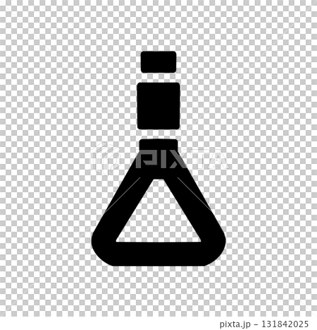 Monochrome pictogram icon representing train and bus straps 131842025
