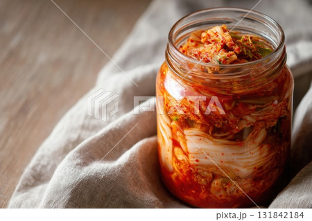 Fermented kimchi in a Jar 131842184